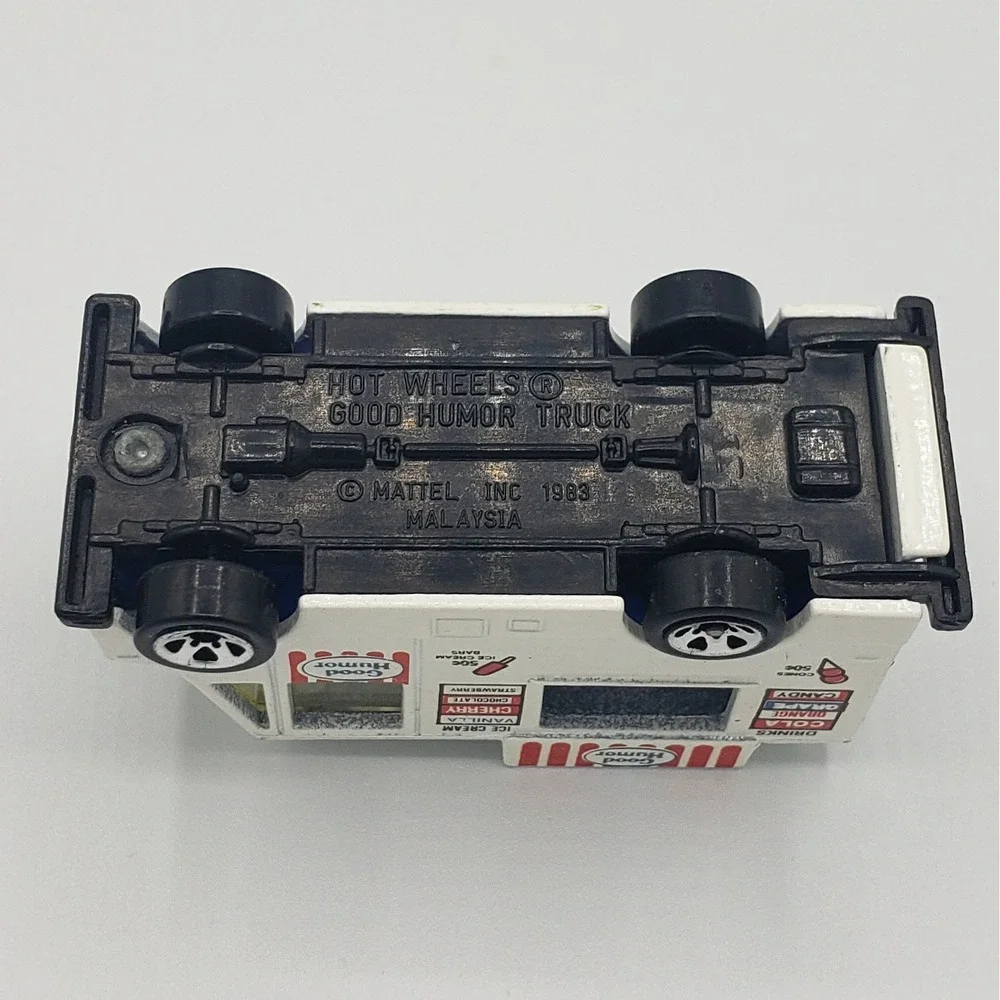 Vtg 1983 Hot Wheels Good Humor Blue White Ice Cream Truck Mattel‎ EUC